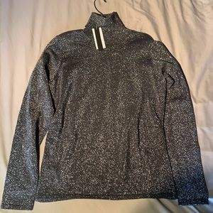 Chelsea and Theodore turtleneck sweater medium gray glittery NWT